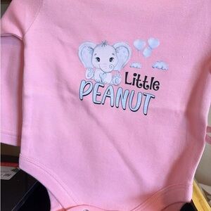 Pink Little Peanut Baby Onesie